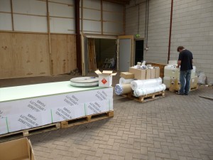 Materials deliverd for the vacuum infusion flat panels